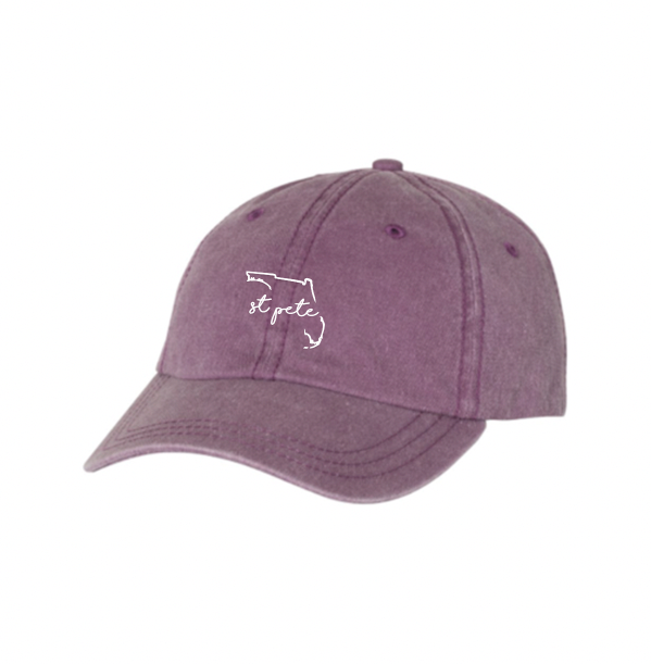 St Pete Embroidered Hat Colorway 2