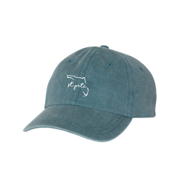 St Pete Embroidered Hat Colorway 4
